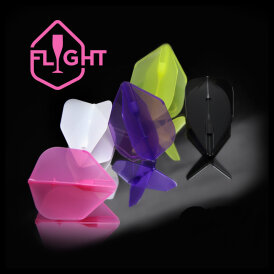 L-Style Champagne Dart Flights EZ L3 Standard Schwarz