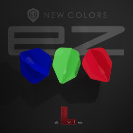 L-Style Champagne Dart Flights EZ L3 Standard Neon Grün