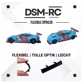 DSM - RC Flexibler Slotcar Spoiler Aston Martin Vantage kompatibel zu Carrera Digital 132 - Evolution