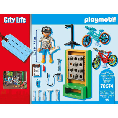 Playmobil City Life Geschenkset E-Bike-Werkstatt und vielem weiteren Zubeh�r 70674