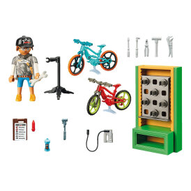Playmobil City Life Geschenkset E-Bike-Werkstatt und vielem weiteren Zubehör 70674