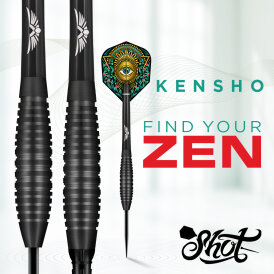 Shot Steel Darts Zen Kensho 90% Tungsten Steeltip Darts Steeldart