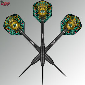 Shot Steel Darts Zen Kensho 90% Tungsten Steeltip Darts Steeldart 22 g