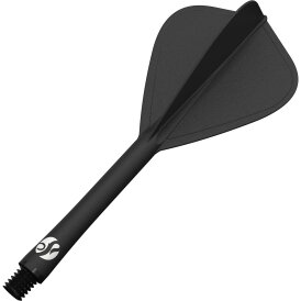 Shot Dart Flight Deck Kite 2 in1 Schaft-Flights-System IM Intermediate Schwarz