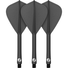Shot Dart Flight Deck Kite 2 in1 Schaft-Flights-System IM Intermediate Schwarz