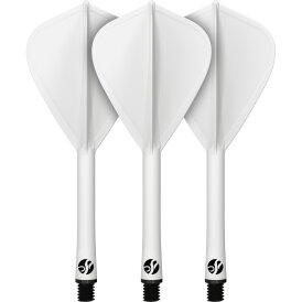 Shot Dart Flight Deck Kite 2 in1 Schaft-Flights-System M Mittel Weiß