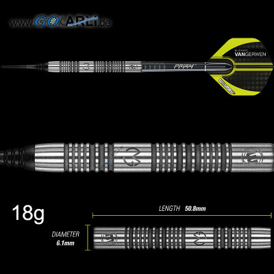 Winmau Soft Darts MvG Michael van Gerwen Authentic 85% Tungsten Softtip Dart Softdart 20 g / ohne Originalverpackung