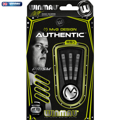 Winmau Soft Darts MvG Michael van Gerwen Authentic 85% Tungsten Softtip Dart Softdart 20 g / ohne Originalverpackung