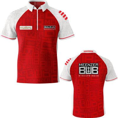 BULL´S Darts Niko Springer Meenzer Bub Matchshirt Dart Shirt Trikot Design 2025 Größe L