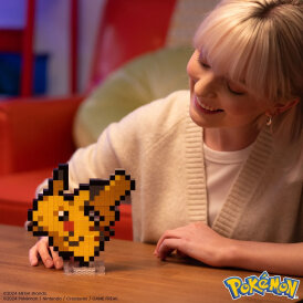 Pokémon Pikachu MEGA-Bausatz Pixel Art mit 400 Teilen Mattel HTH74