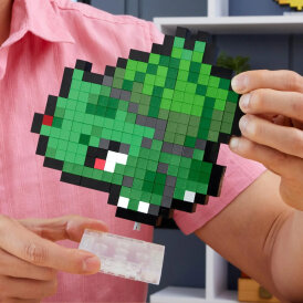 Pokémon Bulbasaur Bulbizarre Bisasam MEGA-Bausatz Pixel Art mit 374Teilen Mattel HTH75