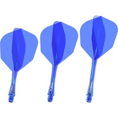 Winmau Dart Fusion Flight- Schaftsystem Nr.6 Intermediate Blau