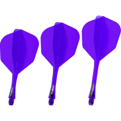 Winmau Dart Fusion Flight- Schaftsystem Nr.6 M Mittel Lila