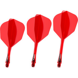 Winmau Dart Fusion Flight- Schaftsystem Nr.6 S Kurz Rot