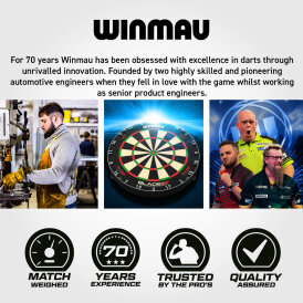 Winmau Steel Darts Signature Series Brendan Dolan The History Maker 90% Tungsten Steeltip Dart Steeldart