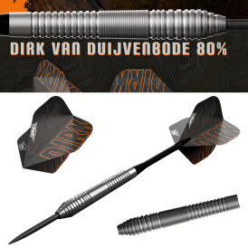 "Leicht bespielt" - BULLS NL Steel Darts Dirk van Duijvenbode E2 80% Tungsten Steeltip Darts Steeldart 22 g