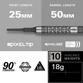 Target Soft Darts Redux 10 90% Tungsten Softtip Darts Softdart 18 g