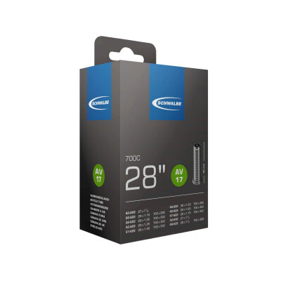 Schwalbe Fahrradschlauch Schlauch Nr.17 28"/700C 28-47/622 Auto-Ventil AV 40 mm / Verpackung beschädigt