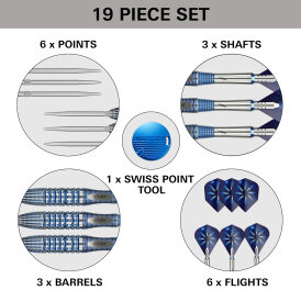 Target Steel Darts SWISS Point Phil Taylor The Power GX2 95% Tungsten Steeltip Steeldart 24 g