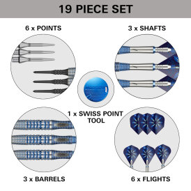 Target Soft Darts Phil Taylor The Power GX2 95% Tungsten Softtip Softdart 18 g