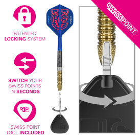 Target Steel Darts SWISS Point Raymond van Barneveld RVB GEN 6 Generation 6 95% Tungsten Steeltip Dart Steeldart 23 g