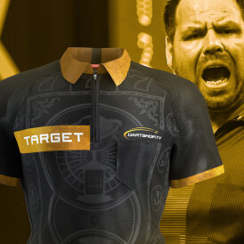 Target Darts Adrian Lewis Jackpot Matchshirt Dart Shirt Dartshirt Trikot Design 2025 Größe S