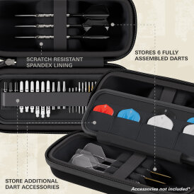 Target Dart Boa Darttasche Dartcase Dartbox Wallet Schwarz