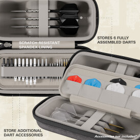 Target Dart Boa Darttasche Dartcase Dartbox Wallet Farben Grau