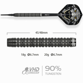 one80 Soft Dart Crocforce CF1 VHD 90% Tungsten Softtip Dart Softdart