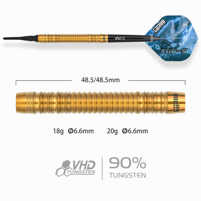 one80 Soft Dart Sbite-S B3 VHD 90% Tungsten Softtip Dart Softdart