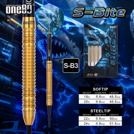 one80 Soft Dart Sbite-S B3 VHD 90% Tungsten Softtip Dart Softdart