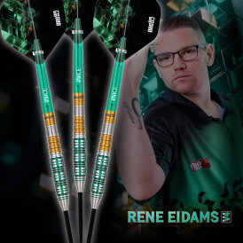 one80 Steel Dart Rene Eidams 90% Tungsten V4 Generation 4 Steeltip Dart Steeldart