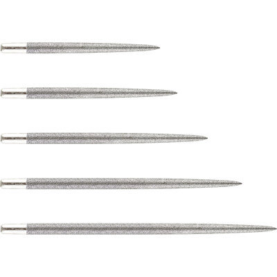 one80 Dart Steel Tip Long Taper Point Wechselspitzen Sand Coated Silber 38 mm