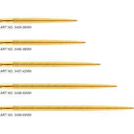 one80 Dart Steel Tip Long Taper Point Wechselspitzen Sand Coated Gold 42 mm
