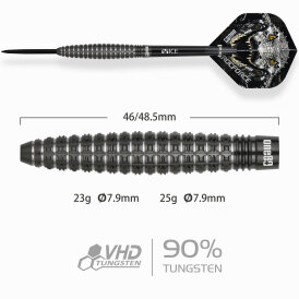 one80 Steel Dart Crocforce CF4 VHD 90% Tungsten Steeltip Dart Steeldart 23 g