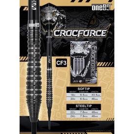 one80 Steel Dart Crocforce CF3 VHD 90% Tungsten Steeltip Dart Steeldart 24 g