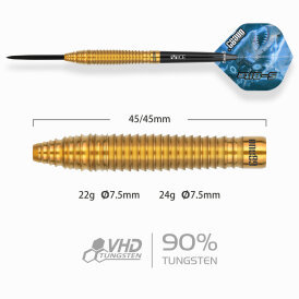 one80 Steel Dart Sbite-S B2 VHD 90% Tungsten Steeltip Dart Steeldart 22 g