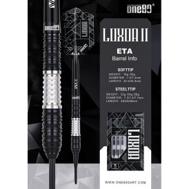 one80 Soft Dart Luxor II Eta VHD 90% Tungsten Softtip Dart Softdart 20 g