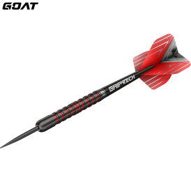 Goat Dart Steel Darts Podium Schwarz/Rot 80% Tungsten Steeltip Darts Steeldart