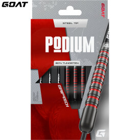 Goat Dart Steel Darts Podium Schwarz/Rot 80% Tungsten Steeltip Darts Steeldart