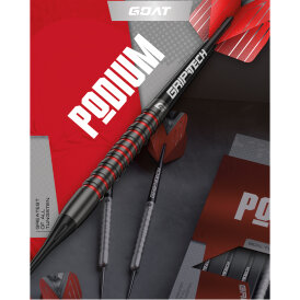 Goat Dart Soft Darts Podium Schwarz/Rot 80% Tungsten Softtip Darts Softdart 20 g