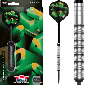 BULLS NL Steel Darts Chaos Green 90% Tungsten Steeltip Darts Steeldart 20 g