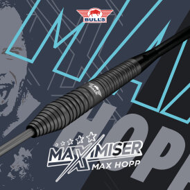 BULLS NL Steel Darts Max Hopp Black 80% Tungsten Steeltip Darts Steeldart 24 g