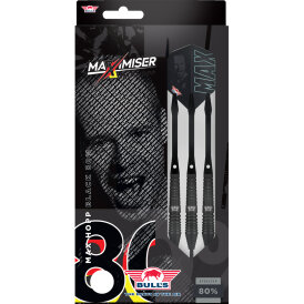BULLS NL Steel Darts Max Hopp Black 80% Tungsten Steeltip Darts Steeldart 24 g