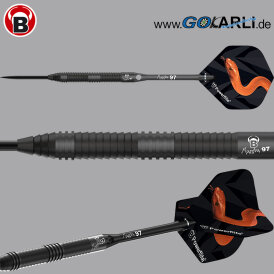 "Leicht bespielt" - BULL´S Steel Darts Mamba 97 M5 97% Tungsten Steel Dart Steeldart Steeltip 24 g