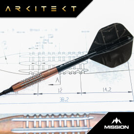 Mission Darts Soft Darts Arkitekt 90% Tungsten Softtip Darts Softdart 19 g