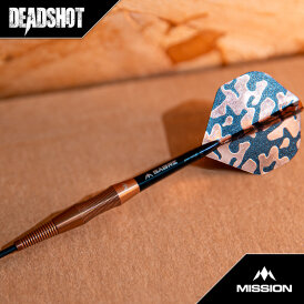 Mission Darts Steel Darts Dead Shot 95% Tungsten Steeltip Darts Steeldart 25 g