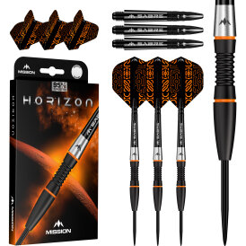Mission Darts Steel Darts Horizon 95% Tungsten Steeltip Darts Steeldart 24 g