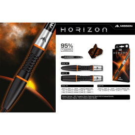 Mission Darts Soft Darts Horizon 95% Tungsten Softtip Darts Softdart 18 g