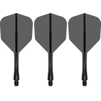 Mission Force 90 Vortex Moulded Flight & Shaft System IM Intermediate Schwarz/Klar Nr.6